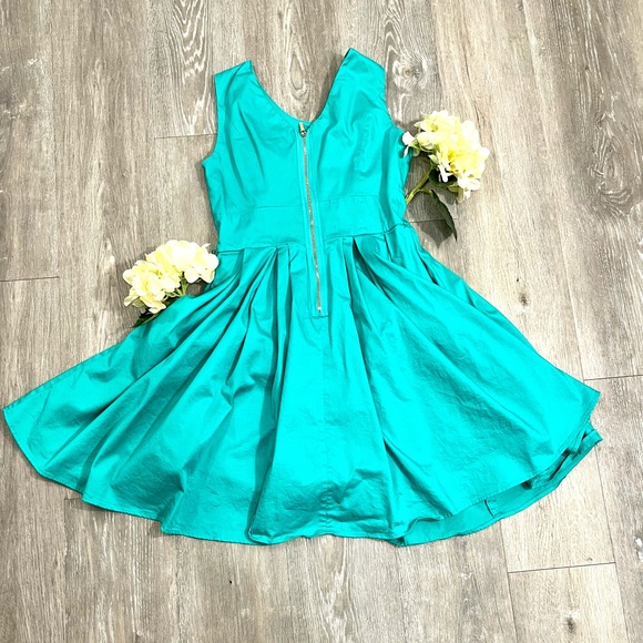 Calvin Klein Turquoise Fit & Flare Dress  10 👗👗 - Picture 6 of 6